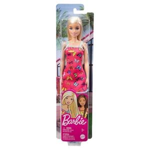 New Barbie Doll in Pink Butterfly Dress